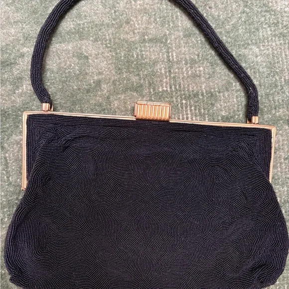 French art deco beaded evening bag made in Paris - Picture 3 of 10